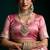 Pink satin silk jacquard woven with fancy saree with blouse