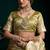 Olive satin silk jacquard woven with fancy saree with blouse