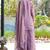 Purple m d silk stitched top with stitched md silk bottom and md silk dupatta full sleeve embroidered straight kurta