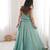Elegant Sky Blue Faux Georgette Lehenga Choli Set with Embroidered Koti for Women