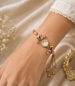 Premium Rani & Green Color Kundan Watch For Girls & Women Elegant Collection
