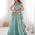 SKY BLUE Lehenga Choli with Embroidered Koti
