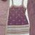 Dusty pink color fendy silk dori zari sequeince embroidered anarkali set full stitched.