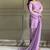 Levender color crunchy silk siroski & lace border work top salwar dupatta full stitched