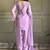 Levender color crunchy silk siroski & lace border work top salwar dupatta full stitched