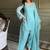 Sky blue color crunchy silk siroski & lace border work top salwar dupatta full stitched