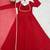 Red color faux georgette flared gown dupatta full stitched.