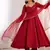Maroon color roman silk chanderi solid -mirror lace work anarkali set full stitched.