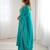 Sky blue color roman chanderi silk beads hand work anarkali set full stitched.