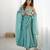 Sky blue color crunchy silk siroski work anarkali set full stitched.