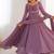 Mouvpink color faux georgette flared gown dupatta full stitched.