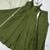 Mehendi color roman silk chanderi solid -mirror lace work anarkali set full stitched.