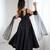 Black color roman silk chanderi solid -mirror lace work anarkali set full stitched.