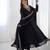 Black color faux georgette beads & zari embroiderred work anarkali set full stitched.