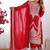 Red color vichitra silk dori sequeince embroidered anarkali set full stitched.