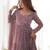 Multi pink color faux georgette printed anarkali set full stitched.