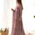 Multi pink color faux georgette printed anarkali set full stitched.