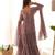 Multi pink color faux georgette printed anarkali set full stitched.
