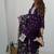 Purple color rangoli silk zari sequince embroidered work anarkali set full stitched.