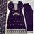 Purple color rangoli silk zari sequince embroidered work anarkali set full stitched.