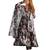 Black color flower printed orgenza silk anarkali set full stitched.