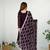 Wine color rangoli silk thread sequince embroidered work anarkali set full stitched.