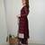 Maroon color rangoli silk thread sequince embroidered work anarkali set full stitched.