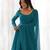 Rama green color leheriya print faux georgette anarkali set full stitched.