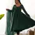 Green color leheriya print faux georgette anarkali set full stitched.