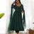 Green color leheriya print faux georgette anarkali set full stitched.