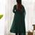 Green color leheriya print faux georgette anarkali set full stitched.
