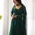 Green color leheriya print faux georgette anarkali set full stitched.