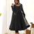 Black color leheriya print faux georgette anarkali set full stitched.