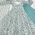 Sky blue color floral printed chiffon anarkali set full stitched.