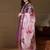 Floral embroidered cotton round neck kurta trosuer & dupatta set