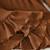 Brown ribbed ruffle bow fit & flare girls dress