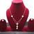 Gold Plated Moissanite Kundan Layered Pendant Necklace Set
