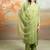Olive green modal satin kurta set