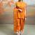 Rust orange modal satin kurta set