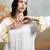Soft ivory embroidered modal satin kurta set