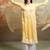 Pastel yellow embroidered modal satin kurta set