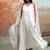 Pure white modal satin kurta set