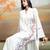 Off white embroidered mulmul kurta set