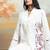 Off white embroidered mulmul kurta set