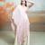 Blush pink embroidered modal satin co ord set