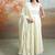 Butter yellow embroidered raw silk anarkali set