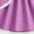 Purple floral print puff sleeve fit & flare girls dress with heart sling bag