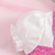 Pink floral print puff sleeve fit & flare girls dress with heart sling bag