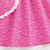 Pink floral print puff sleeve fit & flare girls dress with heart sling bag