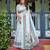 ivory colour Ready to wear saree with unstitched blouse